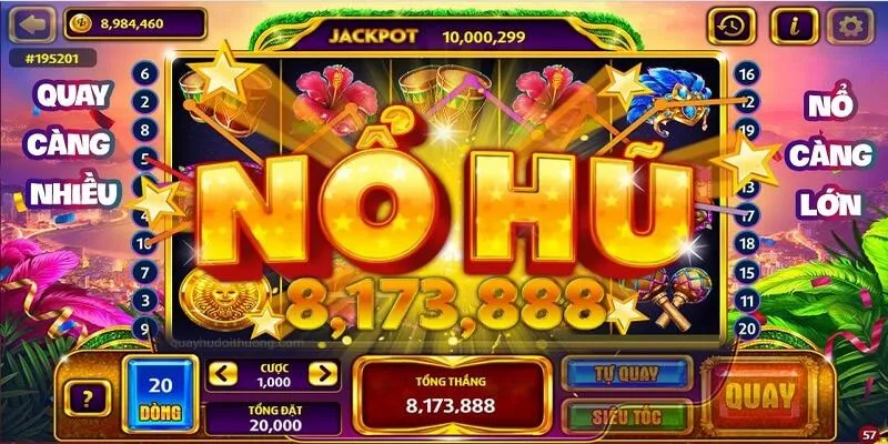 Jackpot quay hũ lên tới hàng trăm triệu vô cùng hấp dẫn